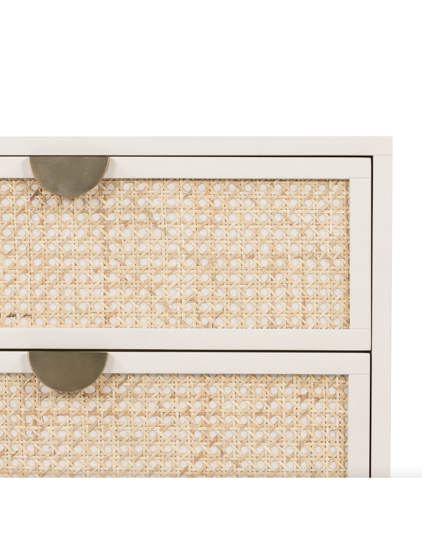 Luella Nightstand in Matte Alabaster