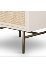 Luella Nightstand in Matte Alabaster