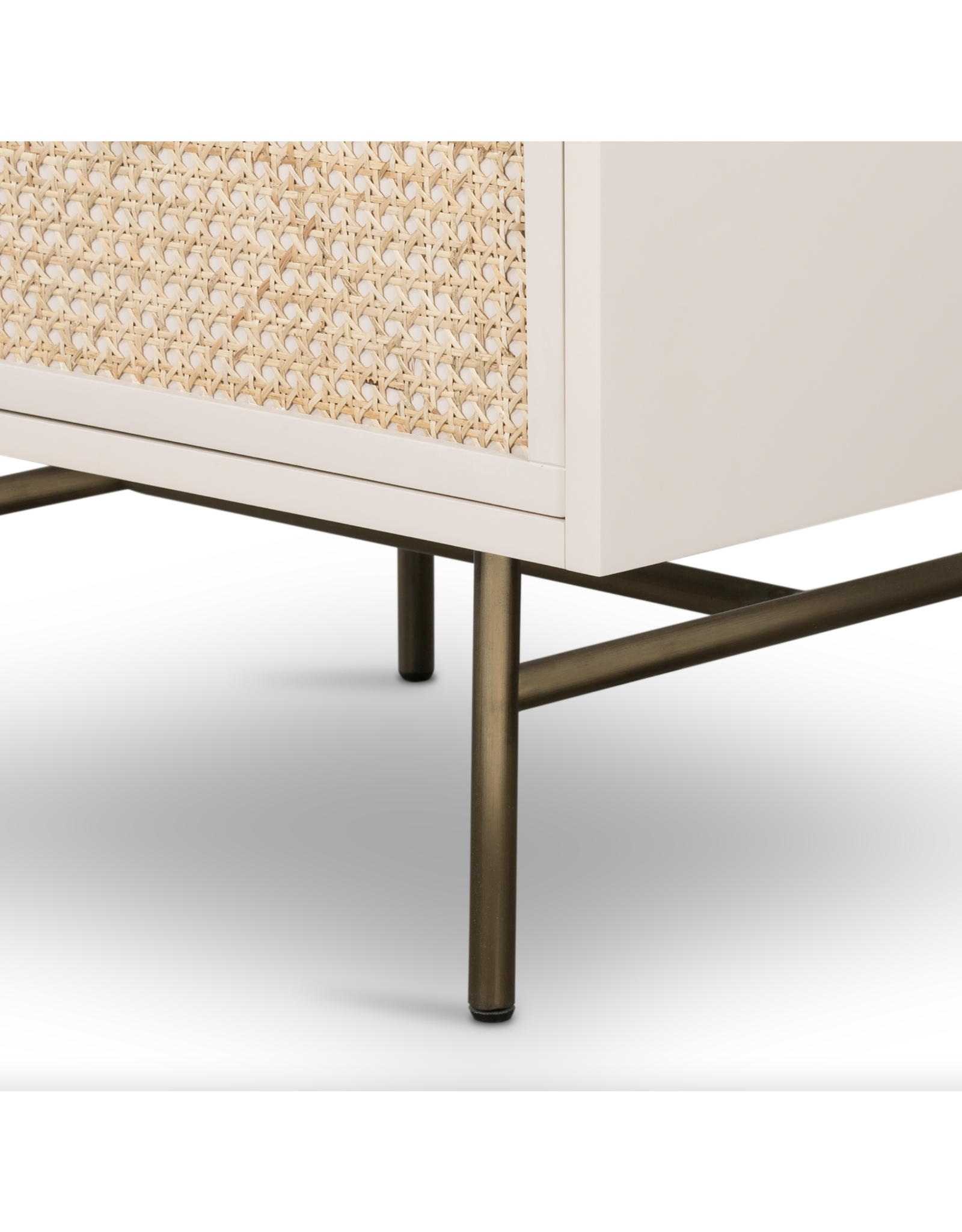 Luella Nightstand in Matte Alabaster