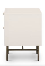 Luella Nightstand in Matte Alabaster