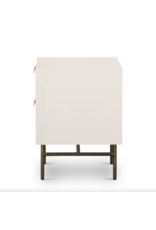 Luella Nightstand in Matte Alabaster
