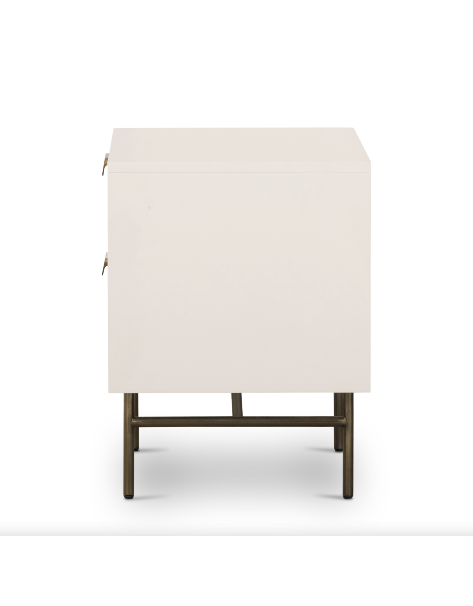 Luella Nightstand in Matte Alabaster