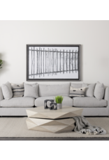 Arreto Hexagonal Storage Coffee Table - White Wood