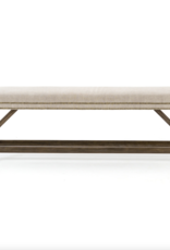 Elyse Bench in Heather Twill Stone