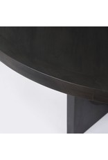 Liesl Round Dining Table in Black Wood
