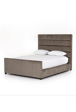 Daphne Bed in Sage Worn Velvet Queen