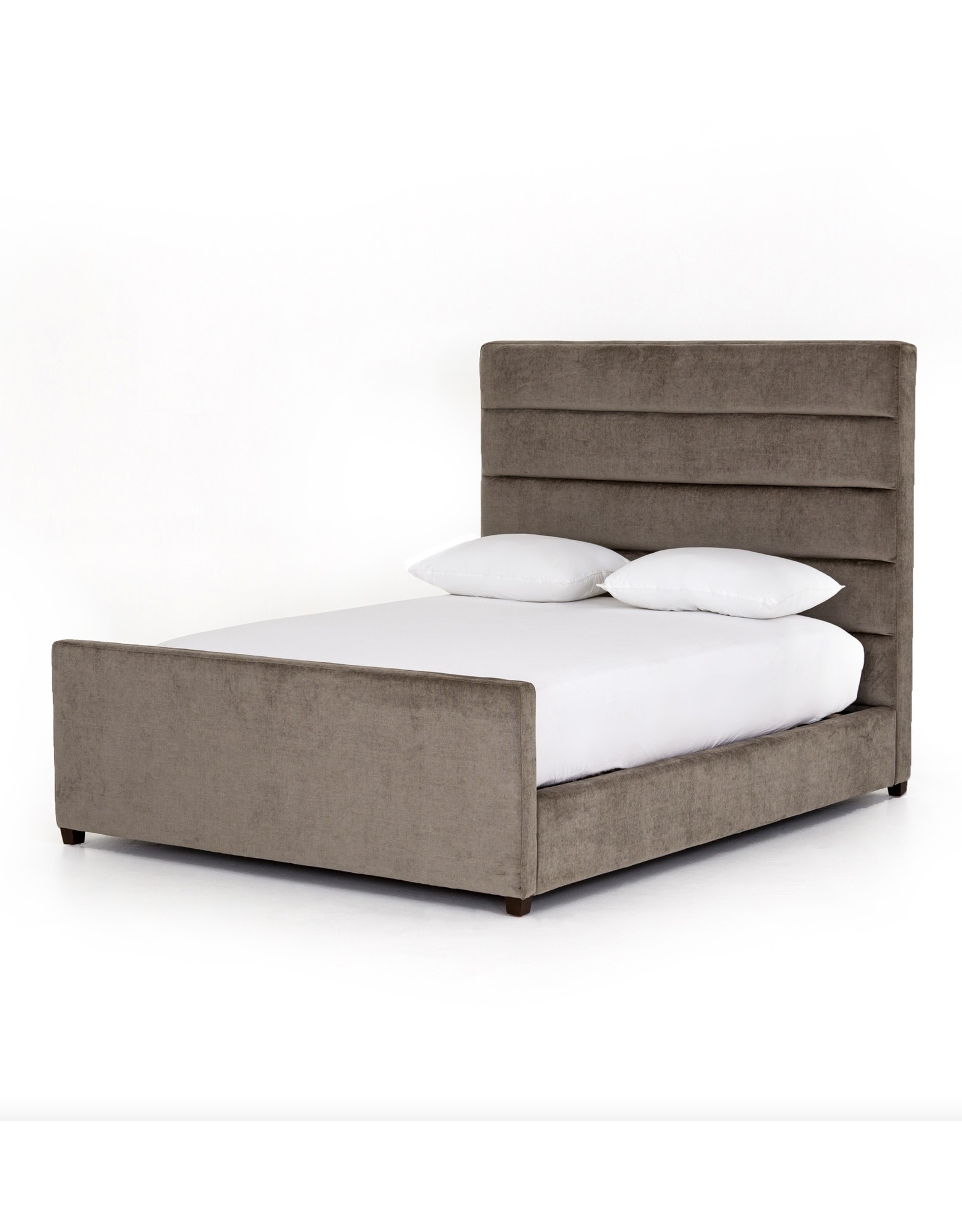 Daphne Bed in Sage Worn Velvet Queen