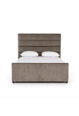 Daphne Bed in Sage Worn Velvet Queen