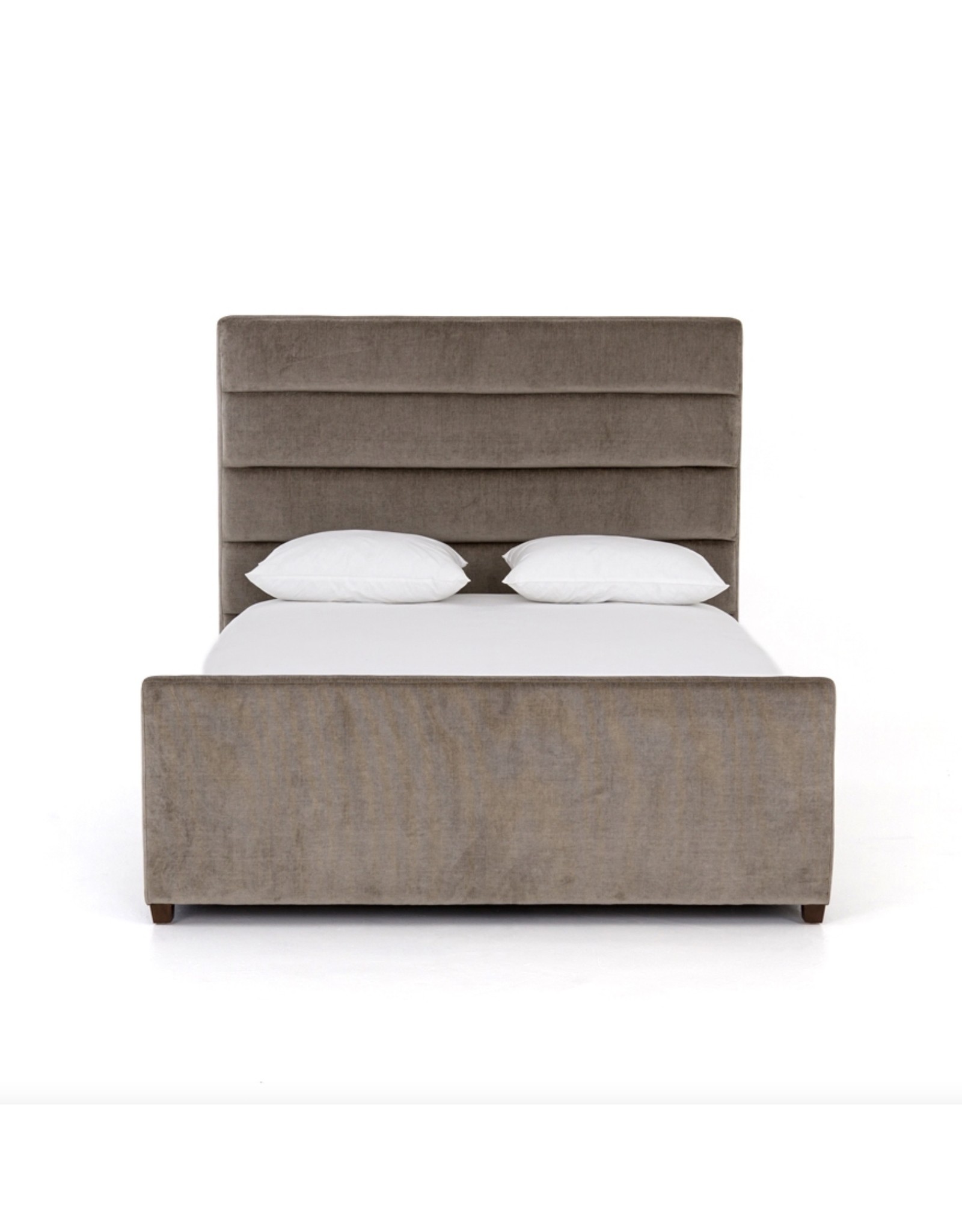 Daphne Bed in Sage Worn Velvet Queen