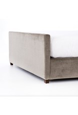 Daphne Bed in Sage Worn Velvet Queen