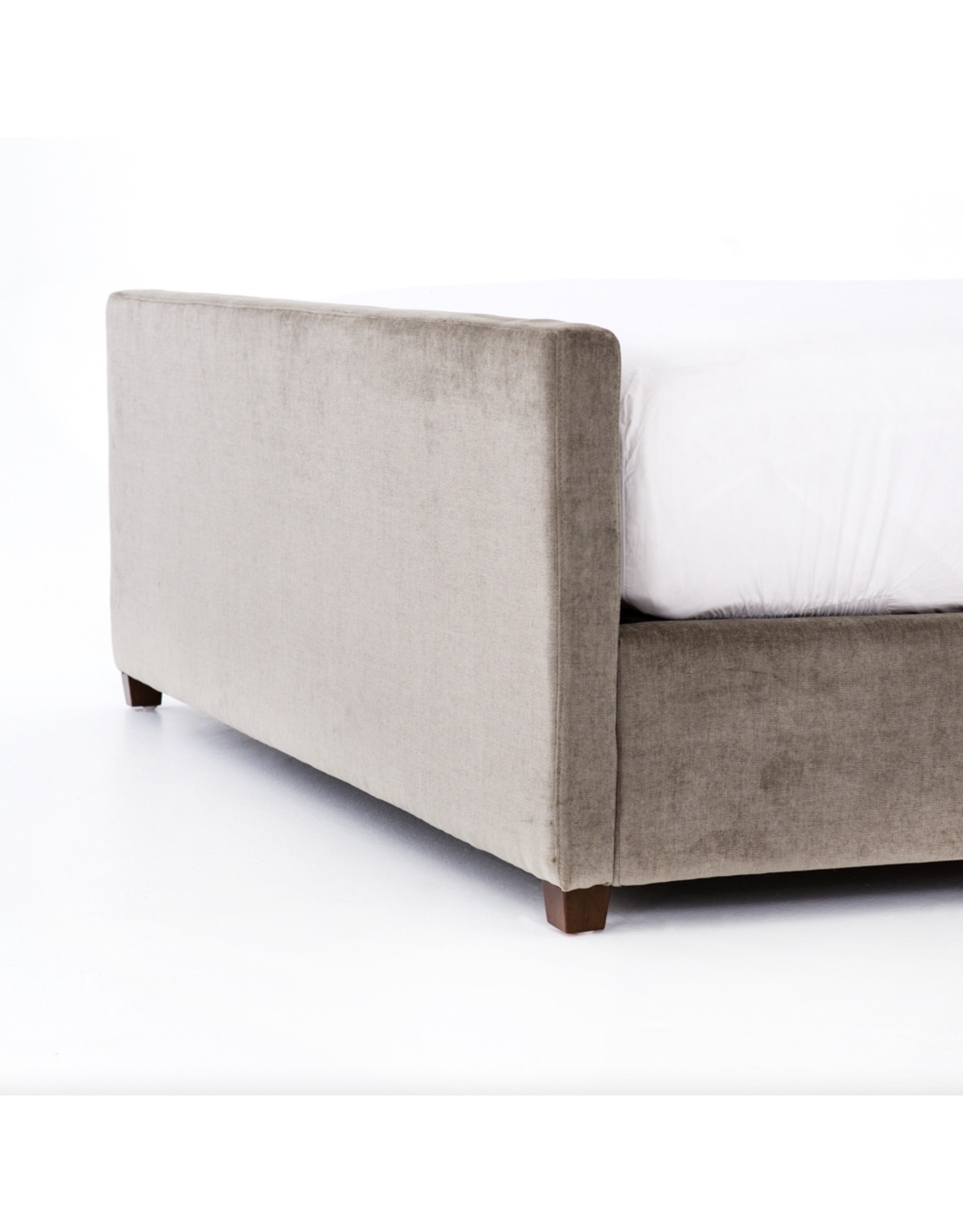 Daphne Bed in Sage Worn Velvet Queen