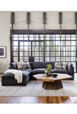 Westwood 3-Pc Sectional with Ottoman in Bennett Charcoal