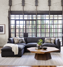 Westwood 3-Pc Sectional with Ottoman in Bennett Charcoal