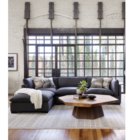 Westwood 3-Pc Sectional with Ottoman in Bennett Charcoal