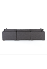 Westwood 3-Pc Sectional with Ottoman in Bennett Charcoal