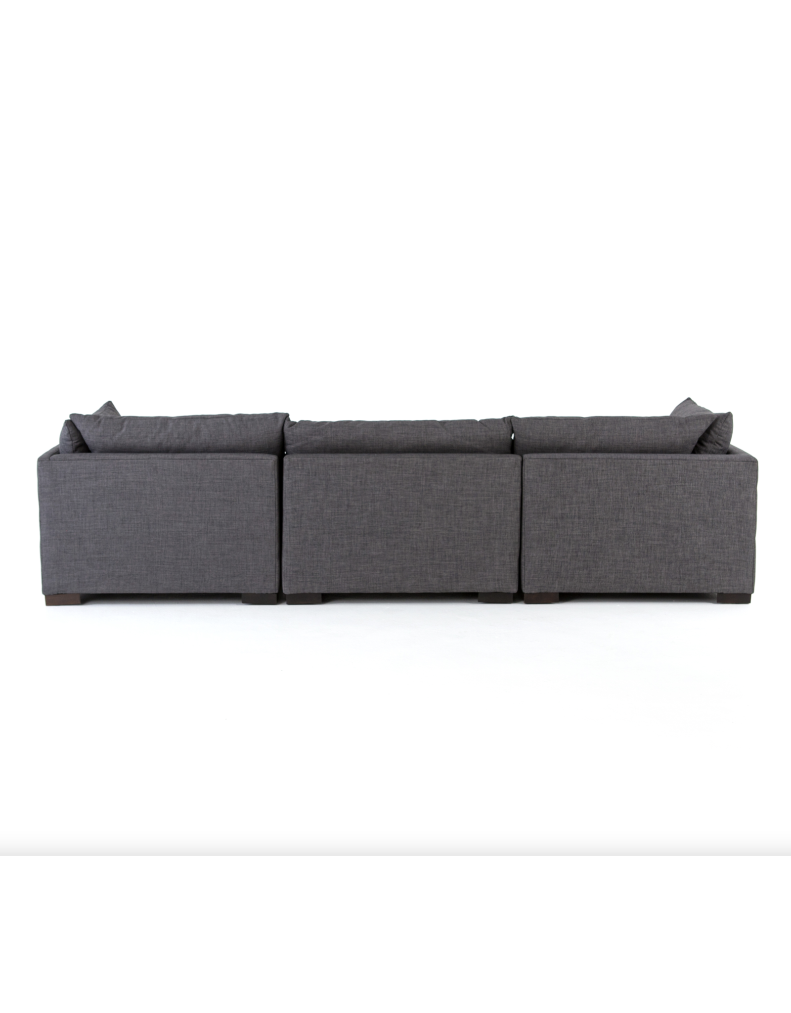 Westwood 3-Pc Sectional with Ottoman in Bennett Charcoal