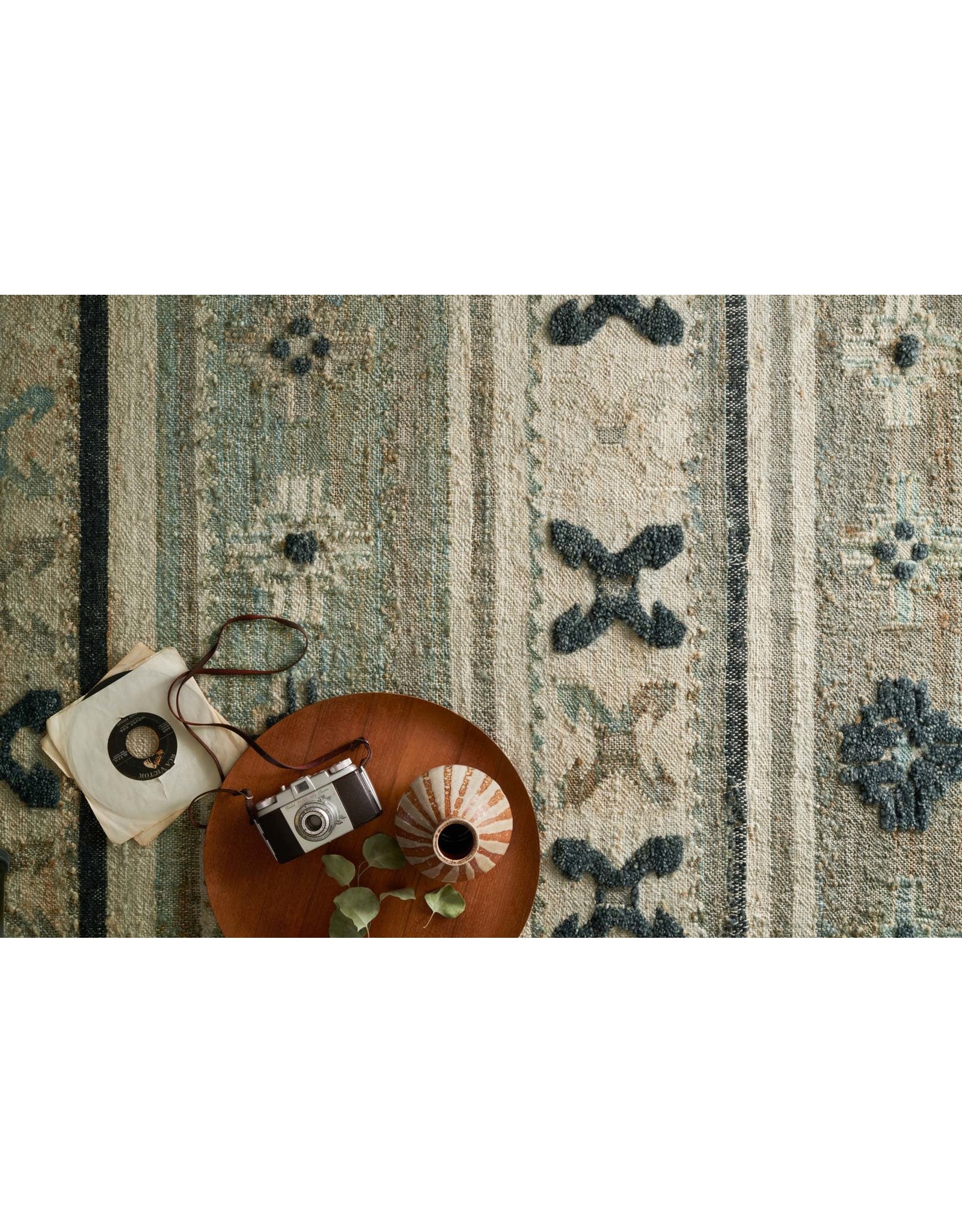 Loloi Owen Rug OW-01 - Aqua/Ink