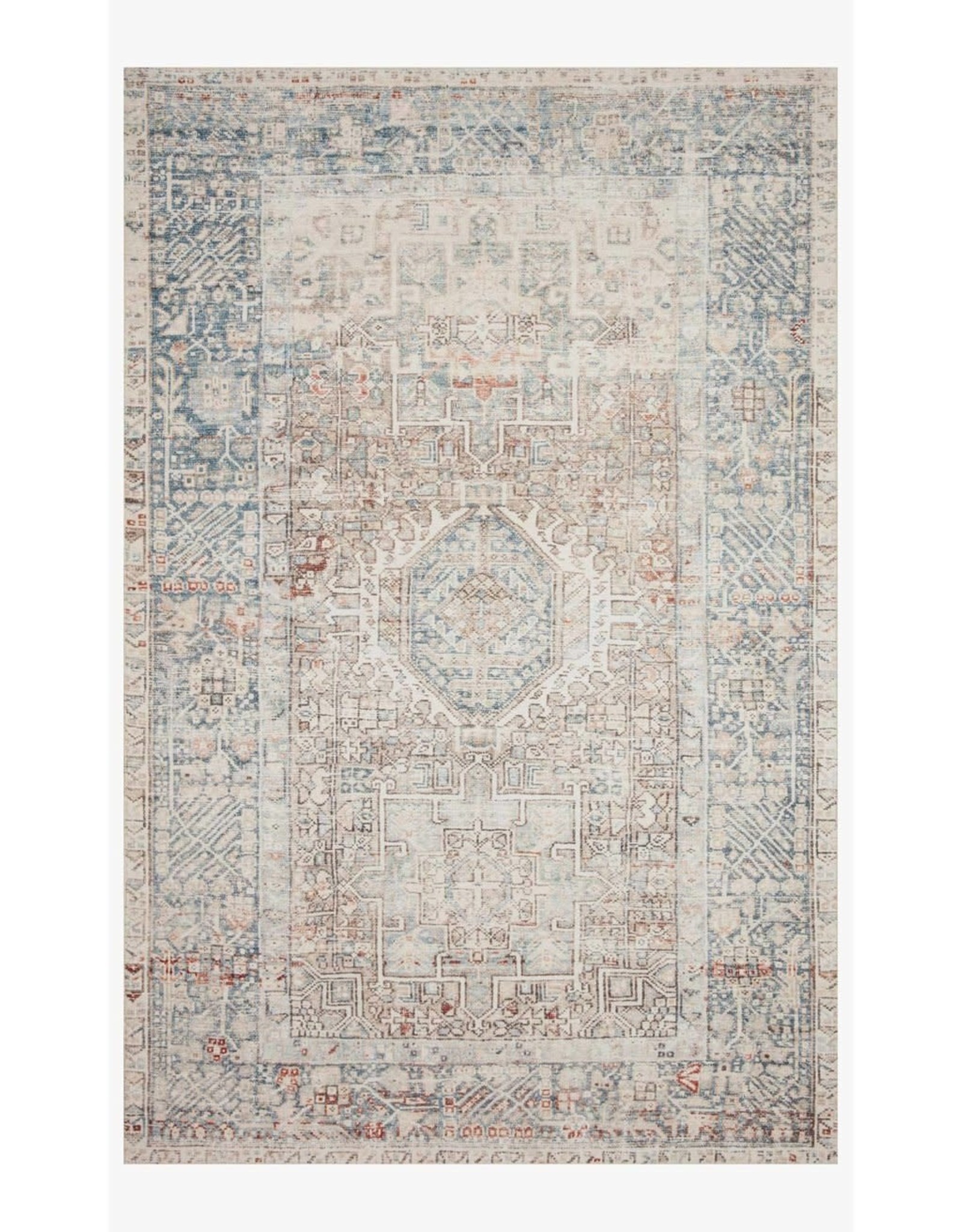 Chris Loves Julia x Loloi Jules Rug Jules-07 Natural/Ocean