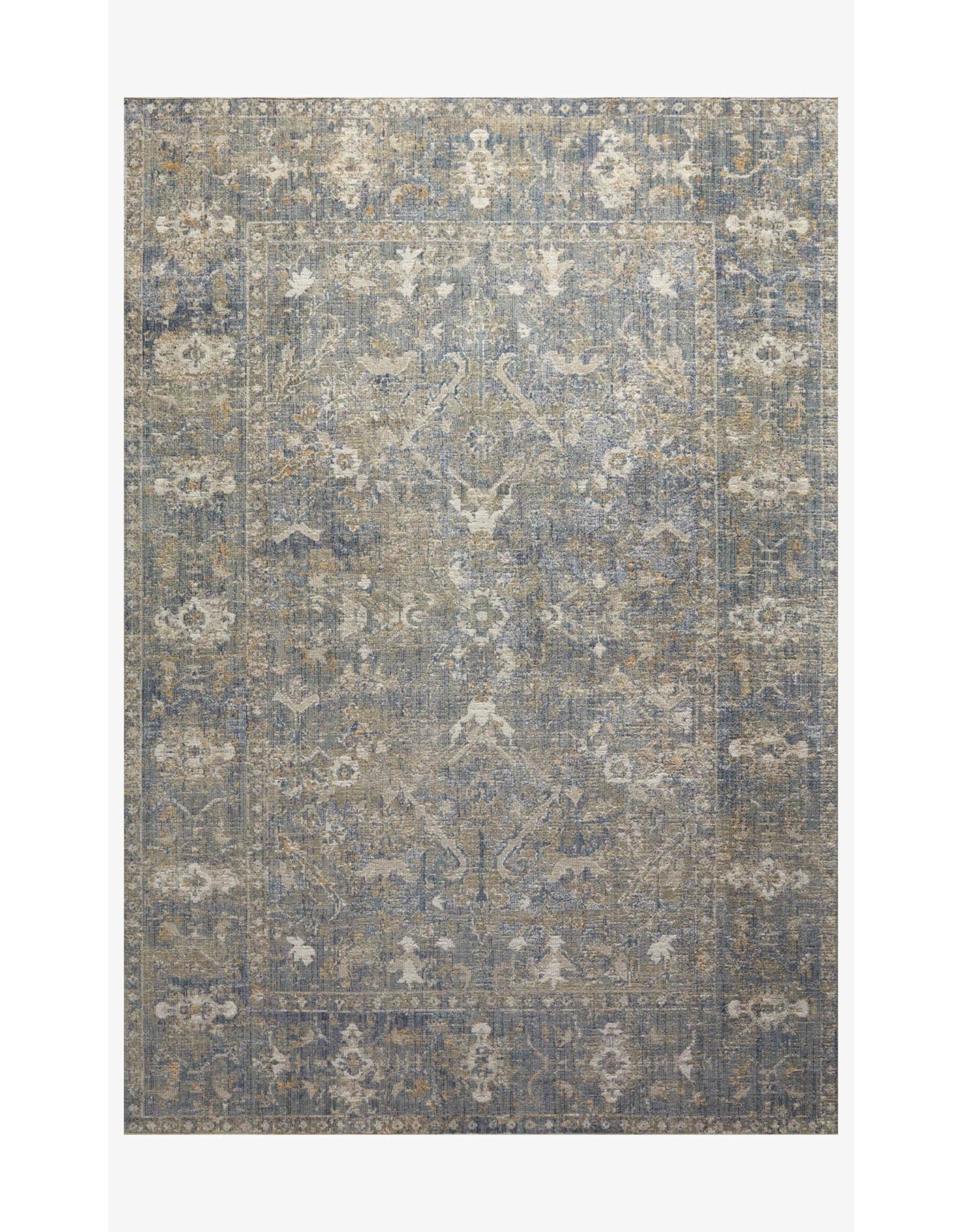 Chris Loves Julia x Loloi Rosemarie Rug ROE-03 - Sand/Lagoon