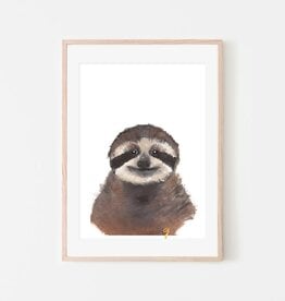 Sloth Nursery Print 11x14