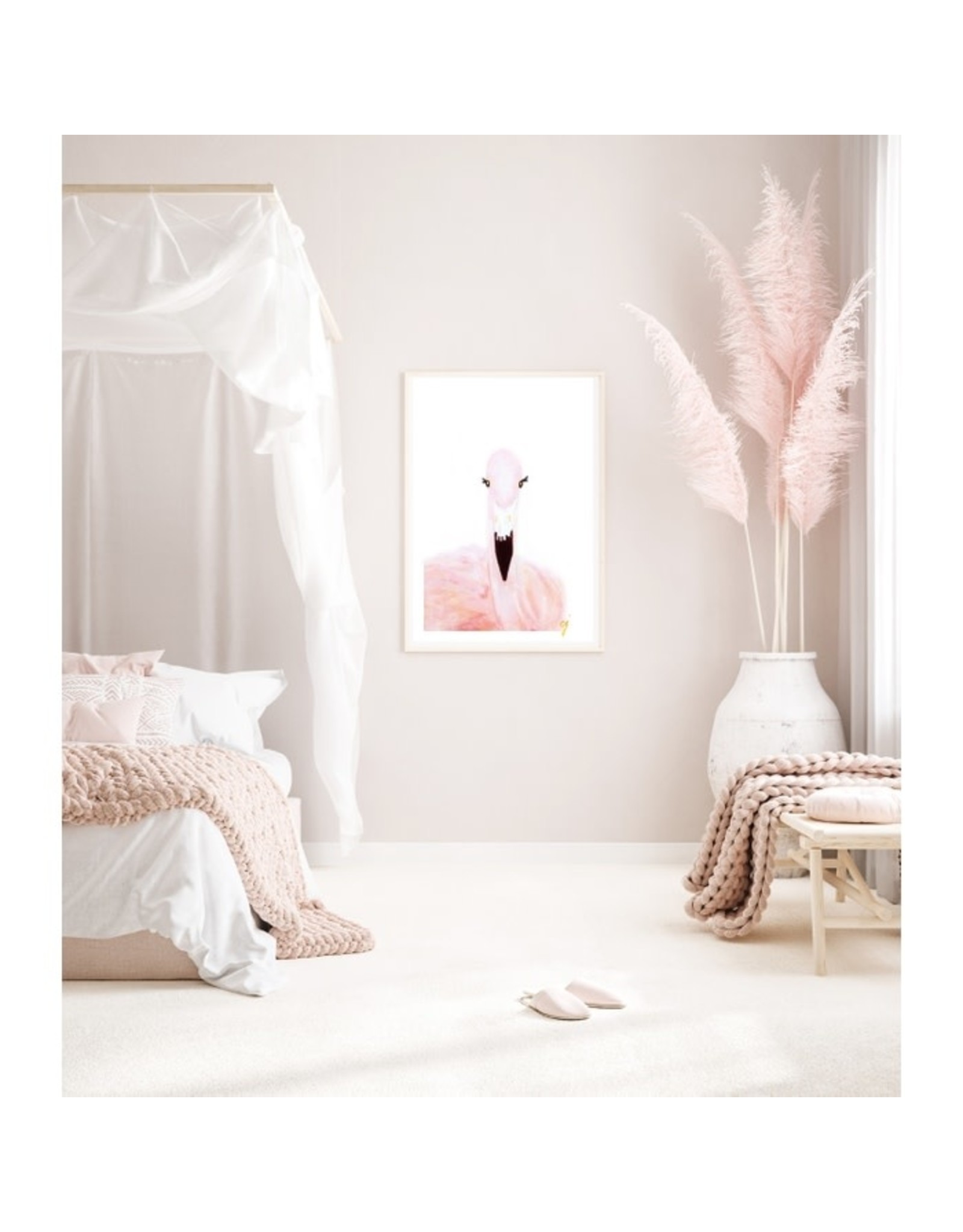 Flamingo Nursery Print 11x14