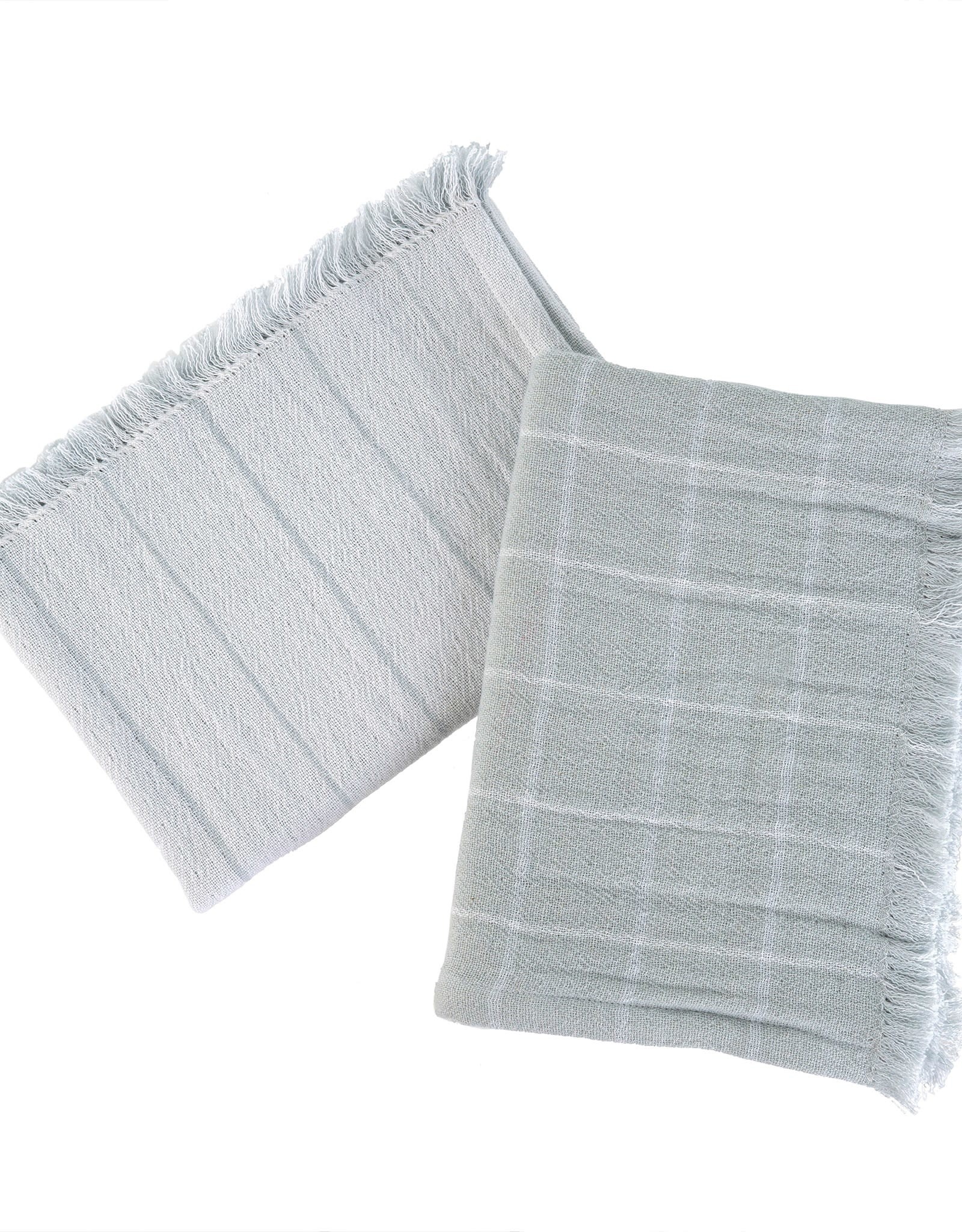 Baker Stripe Tea Towels S/2 Blue