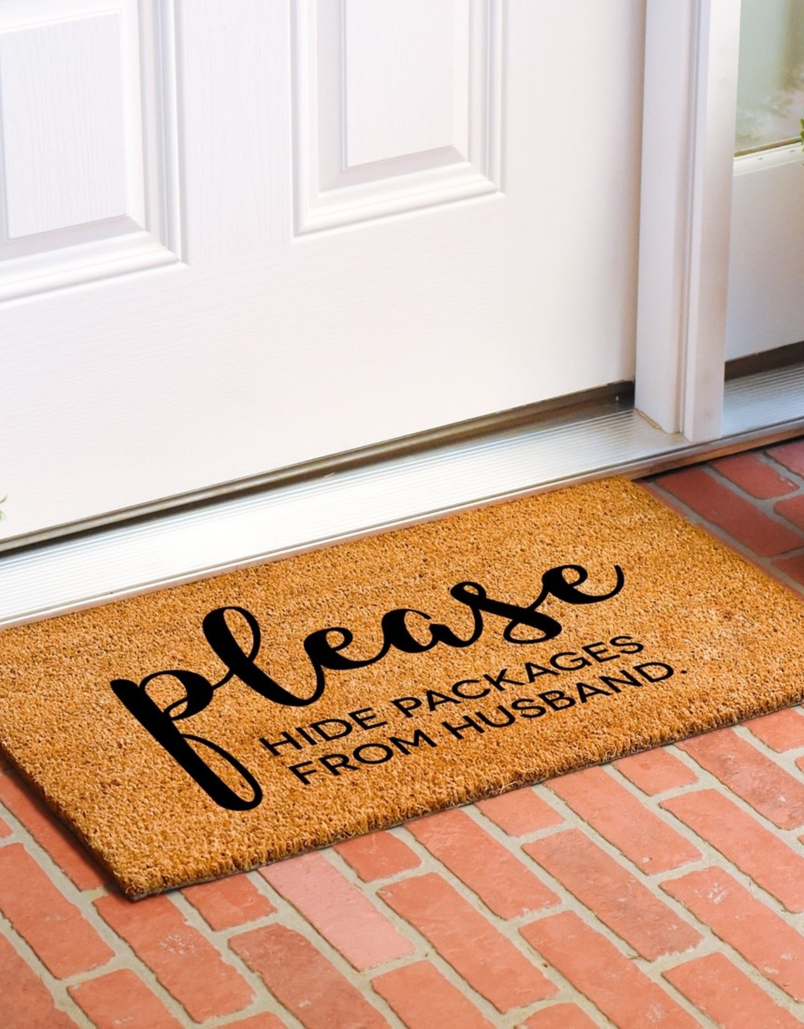 Hide Packages From Husband Doormat