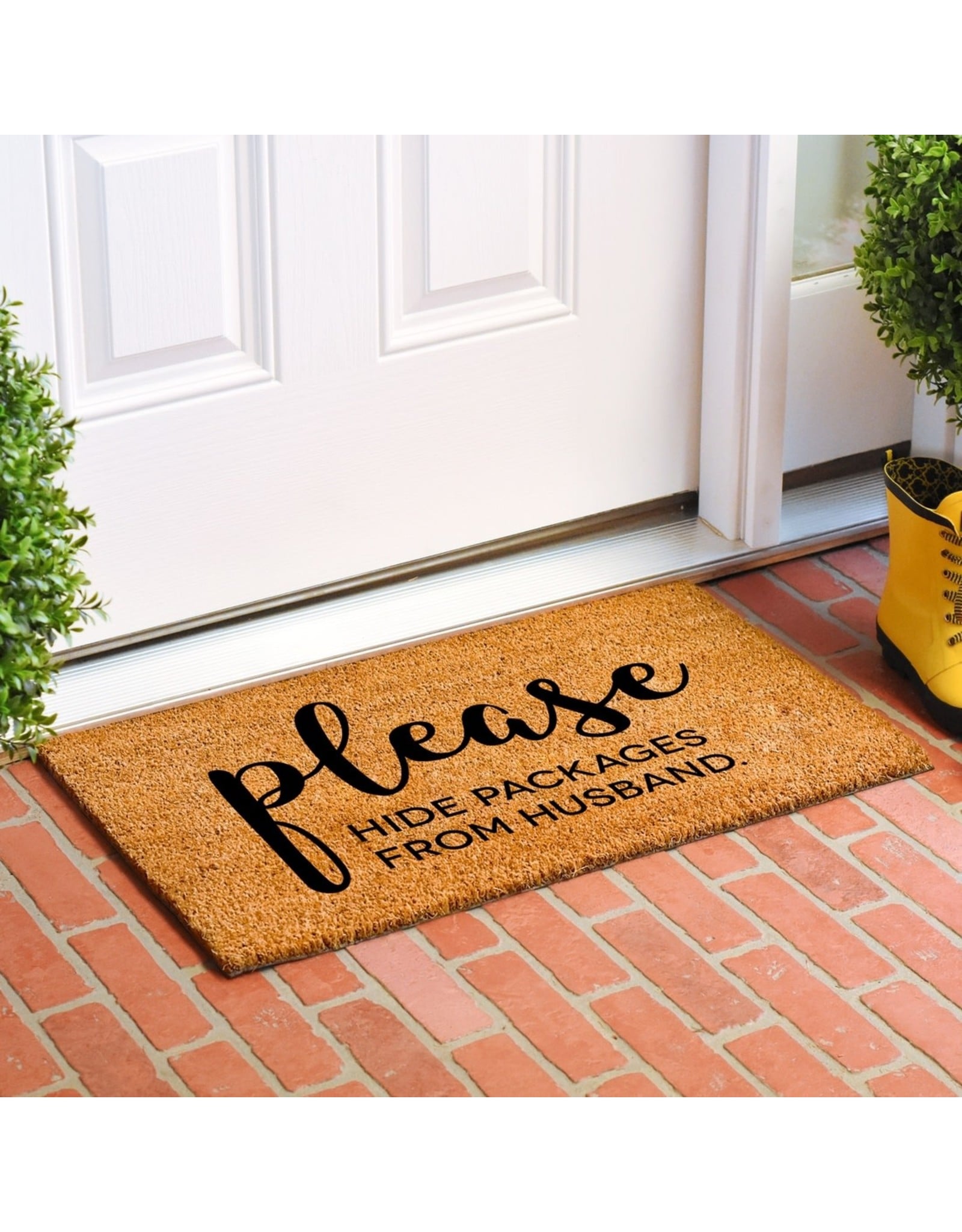 Hide Packages From Husband Doormat