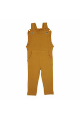 Corduroy Ruffle Romper in Butterscotch