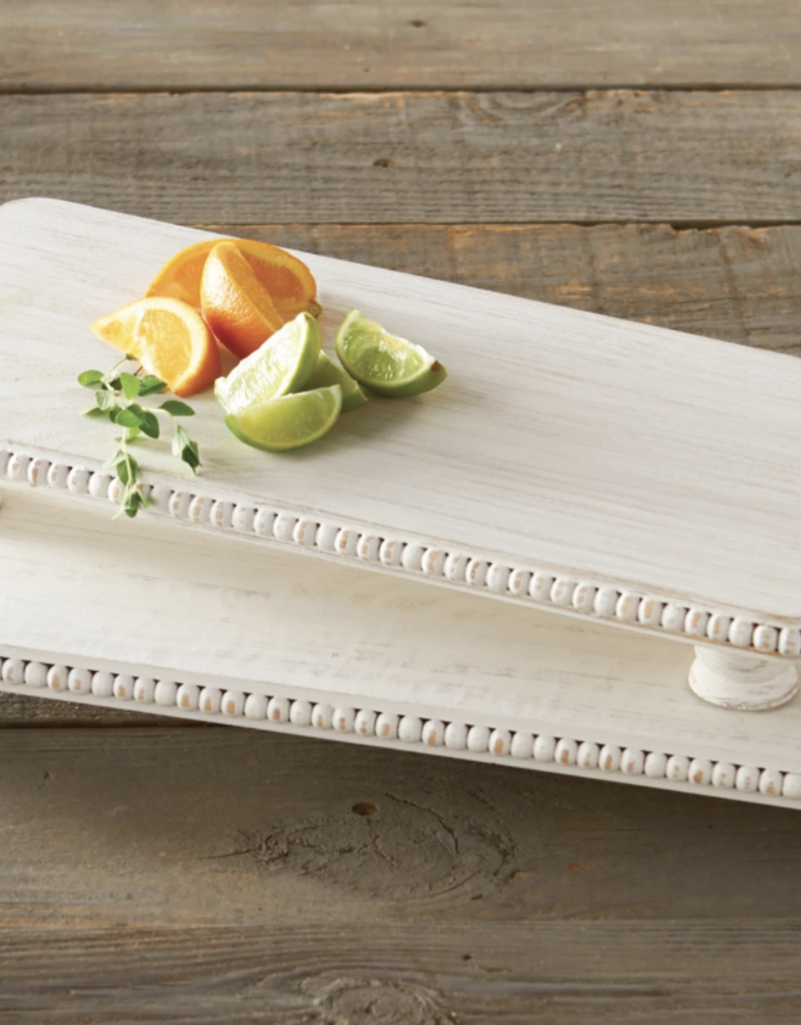 Beaded Footed Serving Board