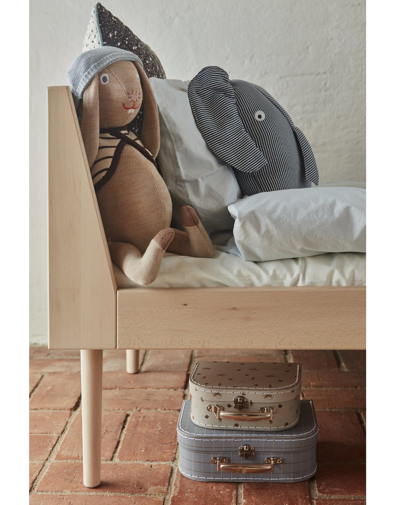 Mini Suitcase - Tiger & Grid, S/2