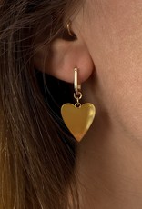 Amaya Heart Earrings - 14k Gold Plated