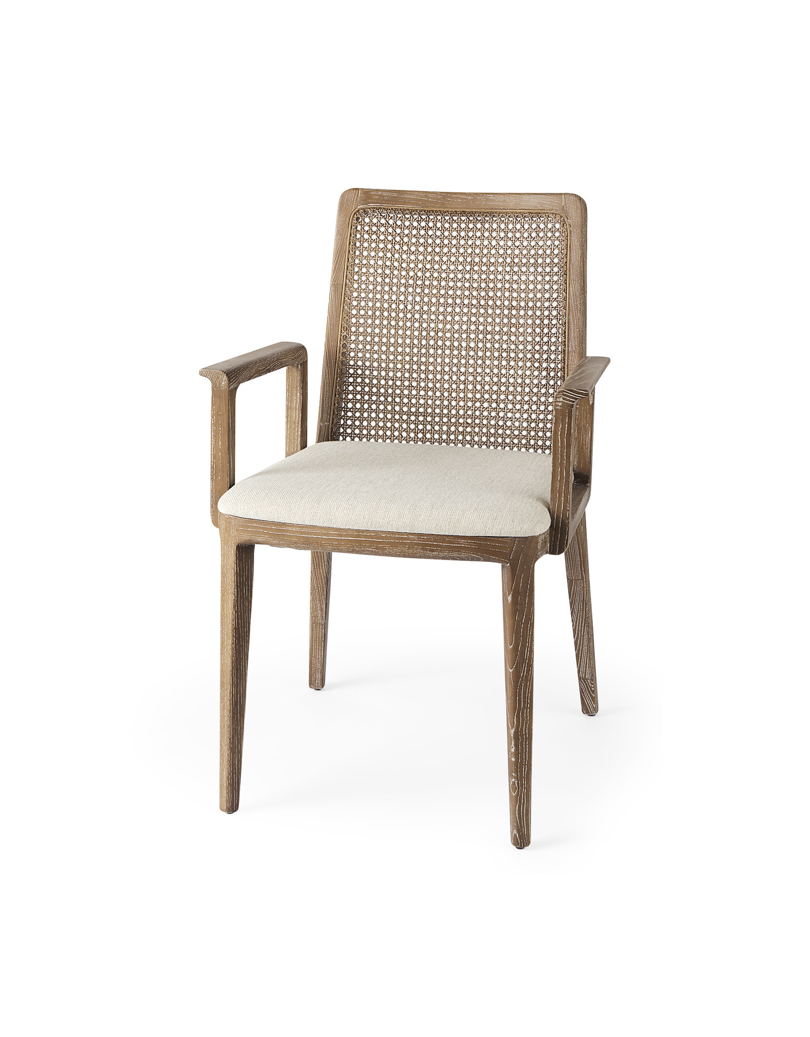 Clara Dining Chair w/ Arms, Light Brown