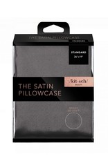 Satin Pillowcase, Charcoal - Standard