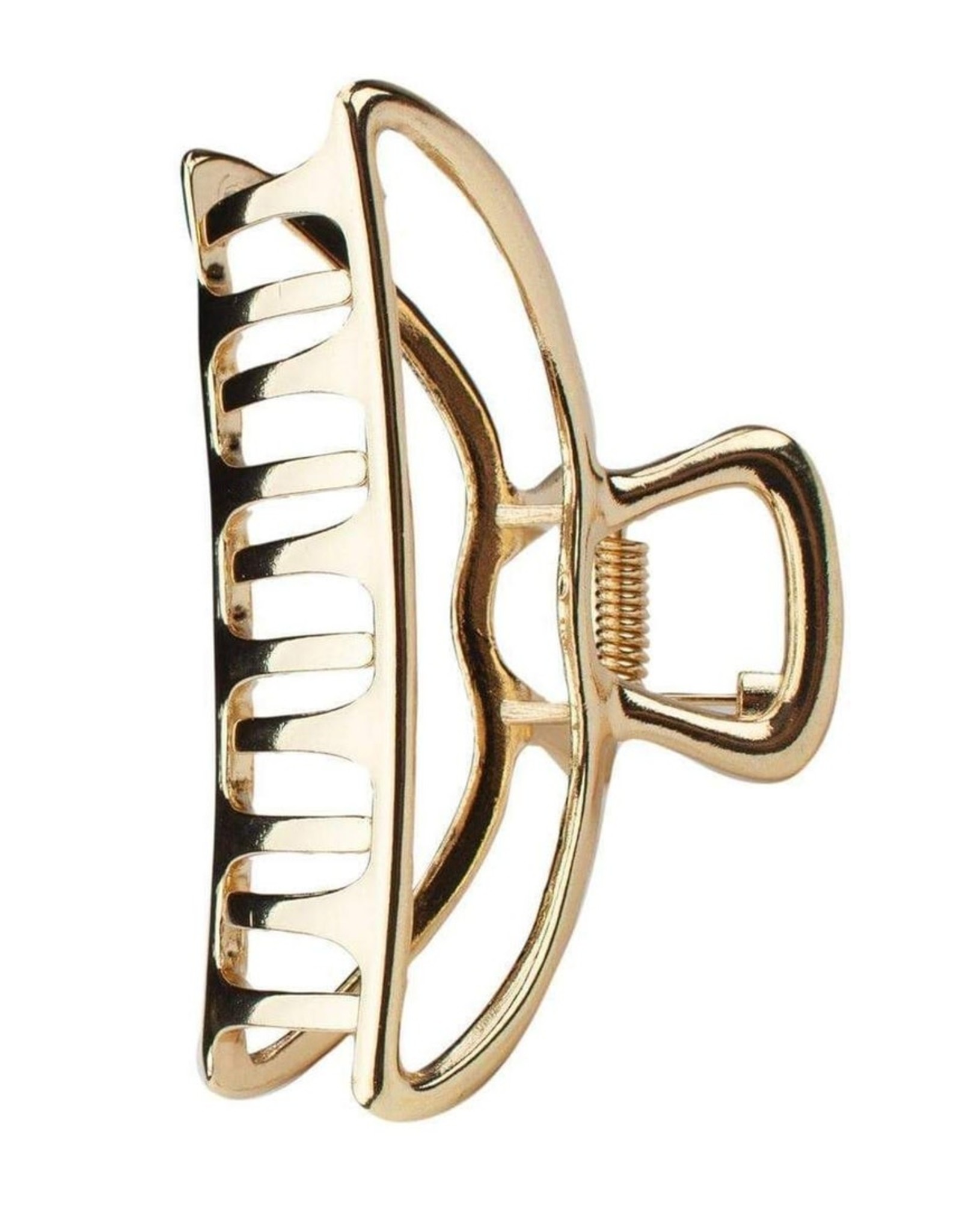 Open Shape Claw Clip - Gold