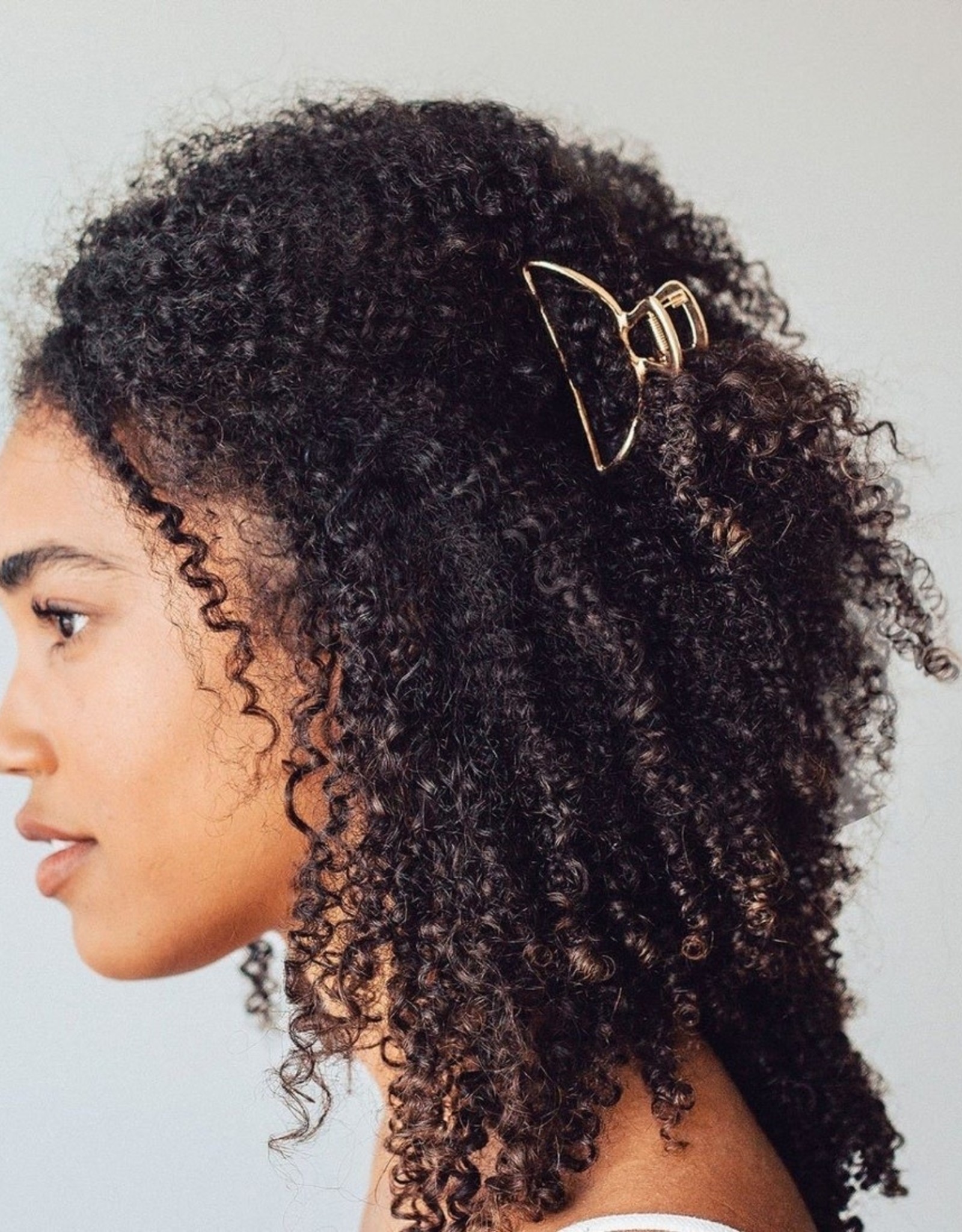 Open Shape Claw Clip - Gold