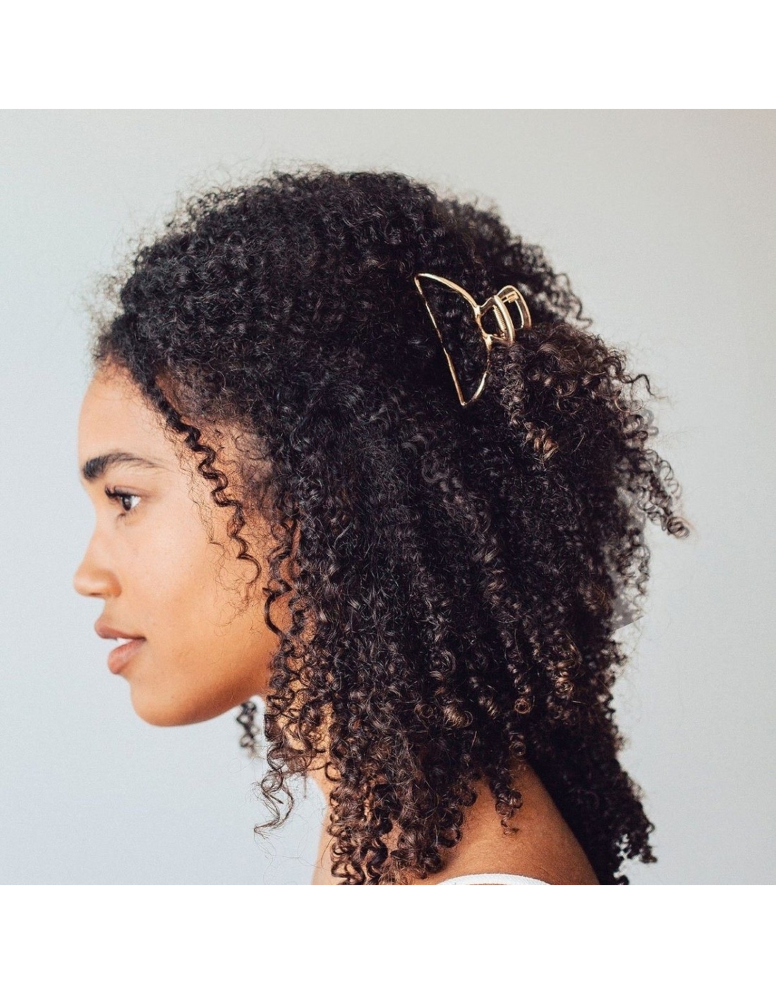Open Shape Claw Clip - Gold