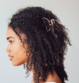 Open Shape Claw Clip - Gold