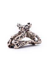 Satin Wrapped Claw Clip - Leopard