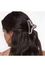 Satin Wrapped Claw Clip - Leopard