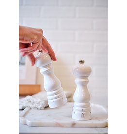 Paris White Lacquer Salt Mill
