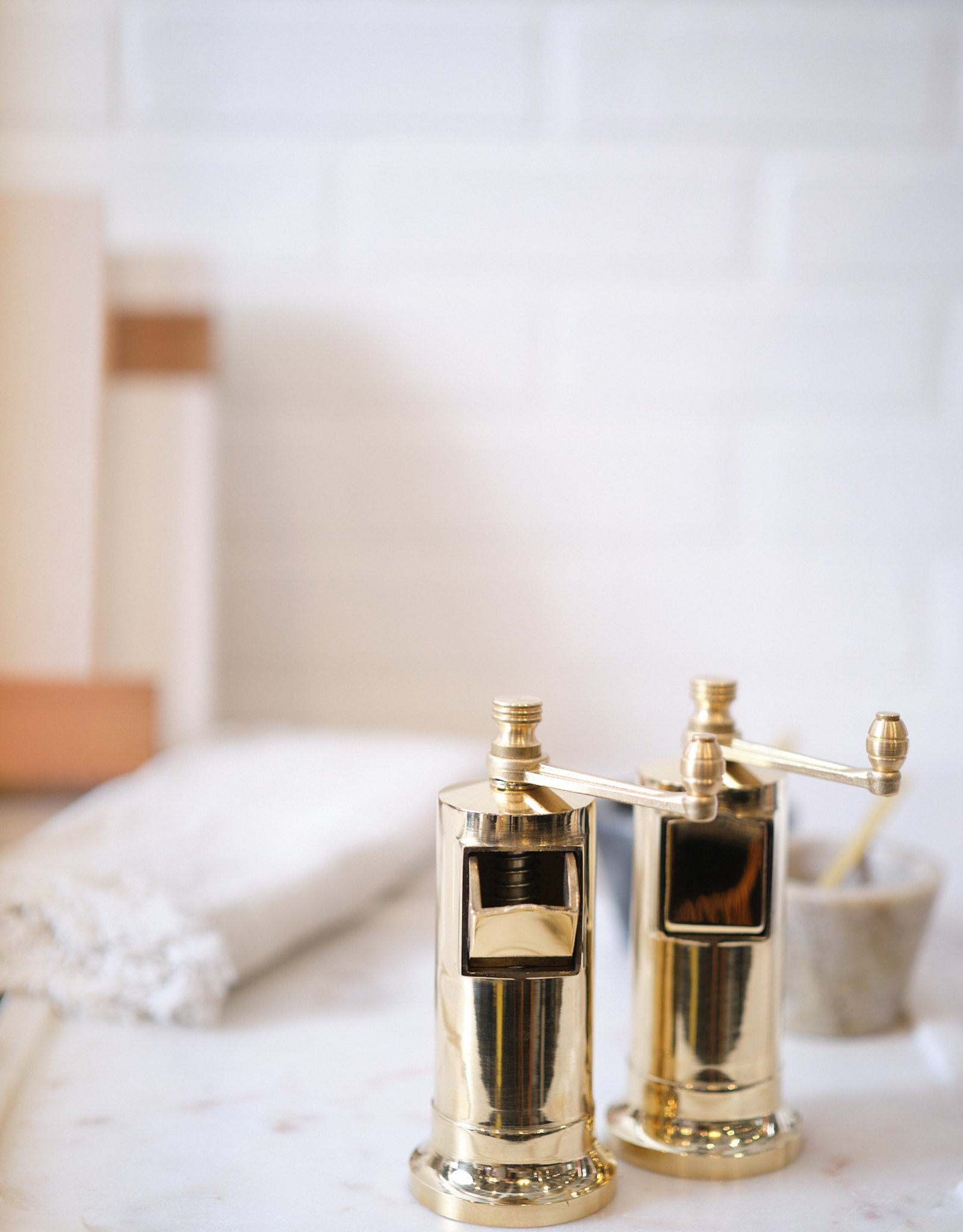 5" Chef's Mate Brass Pepper Mill