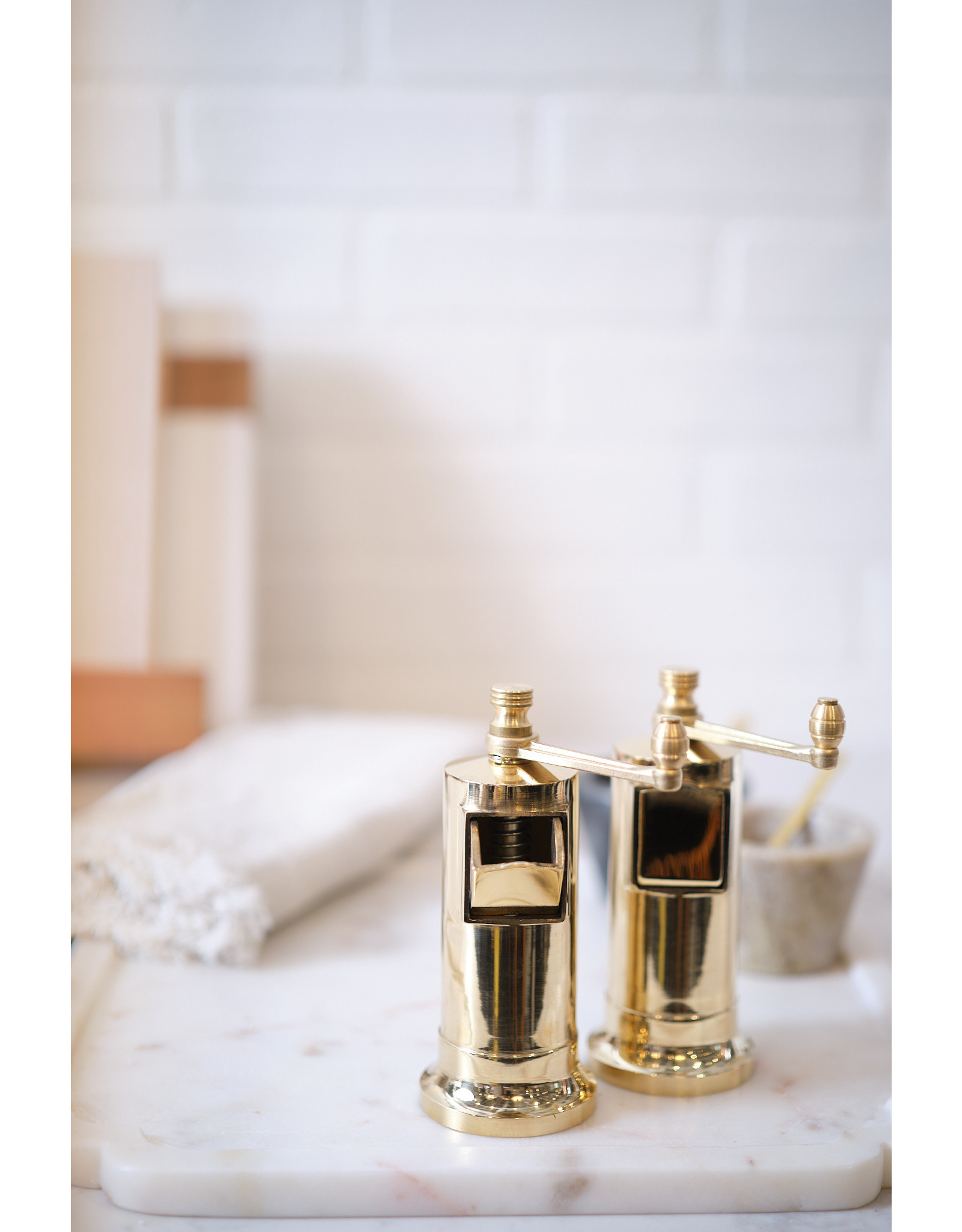 5" Chef's Mate Brass Pepper Mill