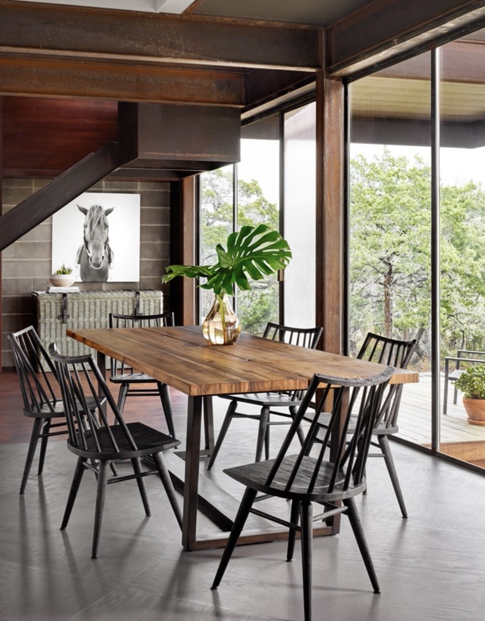 Lewis Windsor Dining Chair - Black Oak