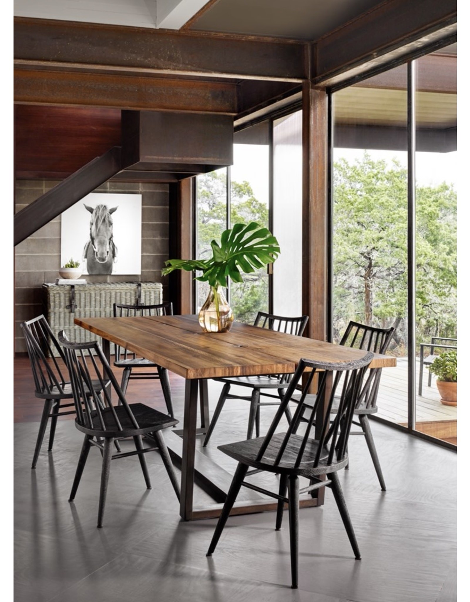 Lewis Windsor Dining Chair - Black Oak