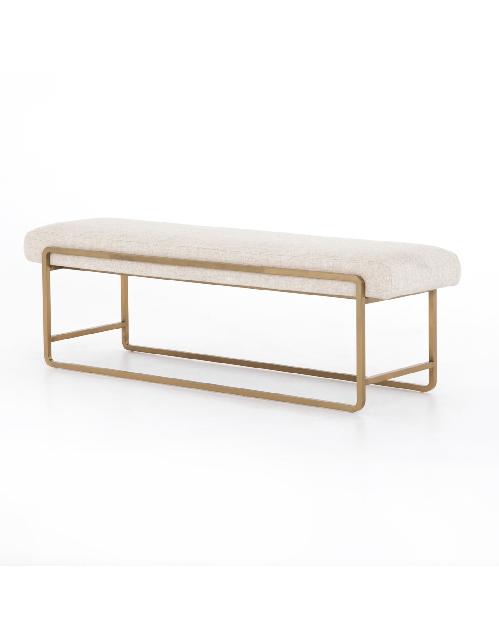 Sled Bench in Thames Cream
