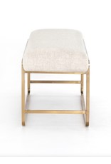 Sled Bench in Thames Cream