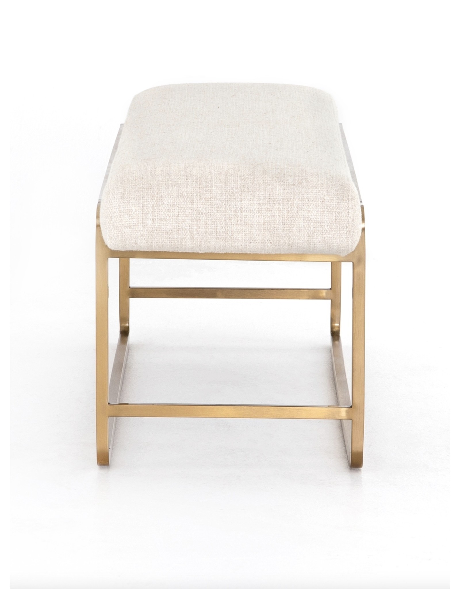 Sled Bench in Thames Cream