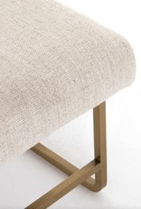 Sled Bench in Thames Cream