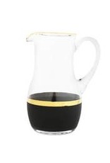 Pitcher With Black And Gold Design